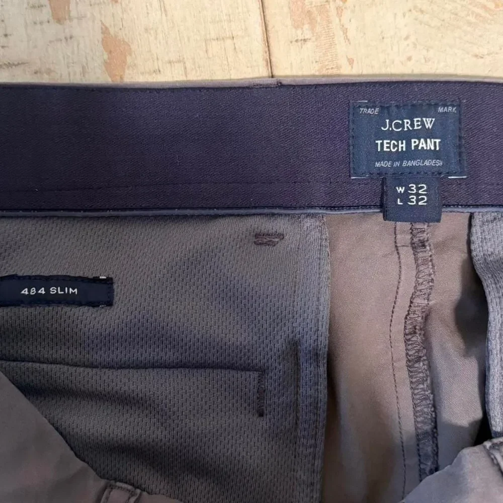 Jcrew Men's Grey and Blue Trousers